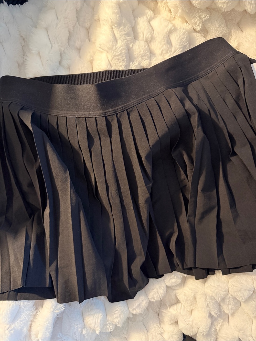 Athleta Black Match Point Pleated Skort
